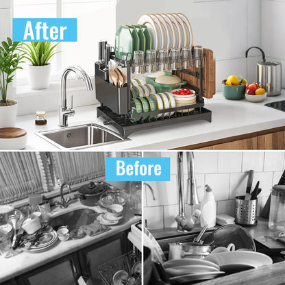 Égouttoir à Vaisselle Double Couche